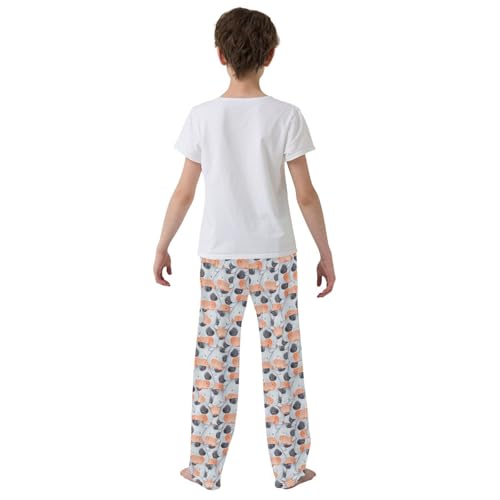 ZZXXB Lovely Milk Cow Boys Long Pants Soft Trousers Elastic Waist Kids Lounge Bottoms with Pockets S-XL3