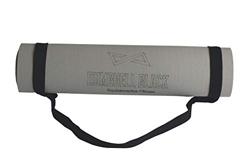 Colchonete Tapete Yoga Ginástica Pilates 150cm X 50cm X 5mm (Cinza Escuro)