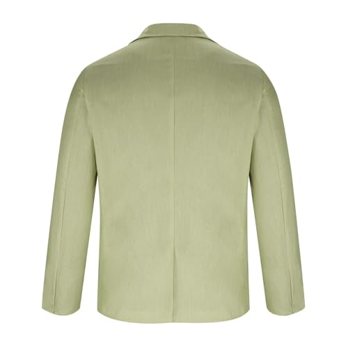 Mens Open Front Blazer Business Casual Notch Lapel Suit Jacket Long Sleeve Work Office Sport Coat Outfits with Pocket3