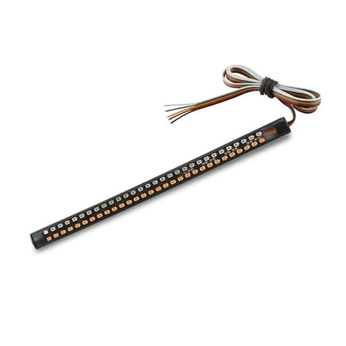 Feux arrière à LED pour moto 20cm avec clignotant dynamique et feu stop intégré