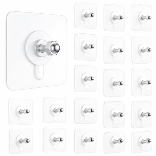 Image of Self Adhesive Wall Hooks - Heavy Duty 10 Pcs Wall Hanger Hook Without Drilling - Nail Free Wall Hooks for Hanging Sticky Hooks for Wall Heavy Items (Style 2)