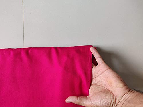 Image of M Fabrics Pure Cotton Lining Cloth Dark Pink Rani 40 Inches Width Unstitched Fabric Solid Material for Women Garments Sewing 10 Meters