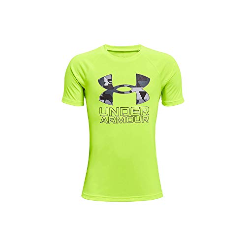 Image of Under Armour Boys' Tech Hybrid Printed Fill Short-Sleeve T-Shirt