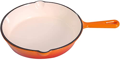 Poêle à frire en émail orange de 16 cm pour induction et omelettes de cuisine
