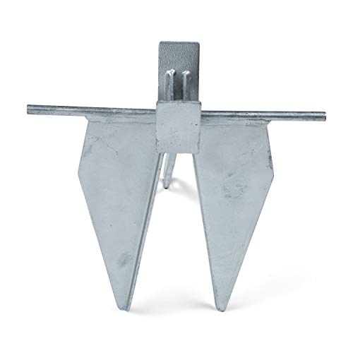 Lewmar Galvanized Steel Fluke Anchor 8 Lbs, For Boats Up To 18' - 2020202776 #TOP4