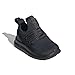 adidas Lite Racer Adapt 7.0 Sneaker, Black/Black/Black, 1 US Unisex Little Kid