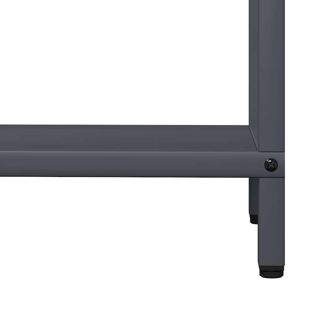 Gecheer Rastrelliera per Legna da Ardere Antracite 60x25x90 cm,Portalegna,Porta Legna,Legnaia da Esterno,Scaffale Portalegna,Scaffale per Legna da ardere,Portalegna da Interno,P864309