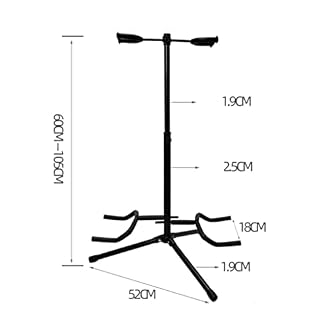 COUYY Stand de Guitare doubleté Hauteur réglable de trépied Acoustique électrique de Plancher Portable en métal de métal… - Les Beatles, Paul McCartney, John Lennon, RIngo Starr, George Harrison COUYY Stand de Guitare doubleté Hauteur réglable de trépied Acoustique électrique de Plancher Portable en métal de métal… – Image 5