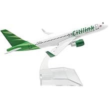 1400 Alloy Aircraft Model for Indonesia Citilink A320 with a Display Stand