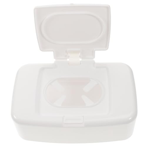 FIXOSHEE Feuchttücherbox mit Deckel Haushalts Wipes Dispenser Kompakte Leichte Aufbewahrungsbox für Feuchte Tücher Praktisch für Tisch Wohnzimmer Tragbar und Einfach zu Bedienen