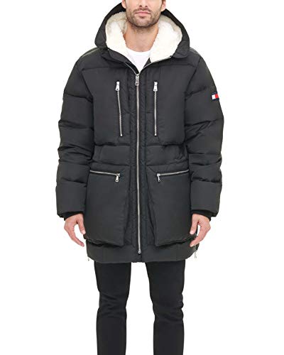 Tommy Hilfiger Heavyweight Quilted Sherpa Hooded Parka für Herren,...