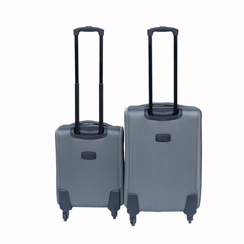 ESPIDOO 20+24 Inch Oxford Suitcase Set: 2-Piece Waterproof Trolley Luggage with 360° Silent Wheels - Ergonomic Adjustable Handle & Anti-Theft Zipper - Travel Carry-On & Check-In Bags for Business & Va4