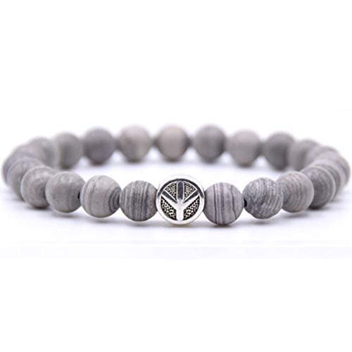 Bracelet en pierre de bois et perles naturelles pour exprimer votre quête de paix intérieure