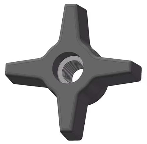 MOLLIFII Four Prong Knob, 3/8-16 Thread Size, 1.125