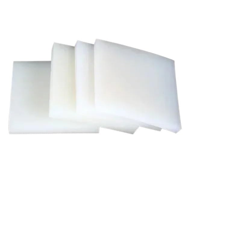 MNUPL Lámina de silicona blanca de alta elasticidad, almohadilla amortiguadora, resistente al desgaste y a los golpes, juntas de bloque con un grosor de 0,5 a 50 mm.(50X50X30mm)