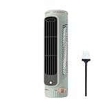 Climatizzatore portatile, mini condizionatore d'aria senza finestra, tre velocità, ventilatore silenzioso senza pale, può essere posizionato orizzontalmente o verticalmente, ricaricabile (verde)