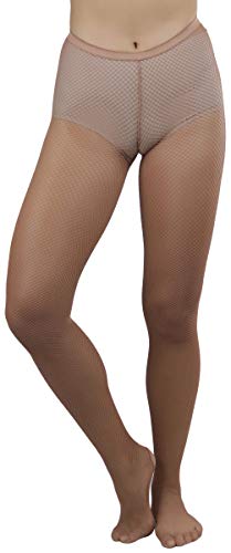 Image of ToBeInStyle Women's Sexy Vibrant Fine Classic Fishnet Full Footed Pantyhose