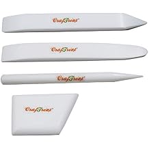 CrafTreat مجموعة أدوات مجلد العظام وتسجيلها - كبيرة ، ساحة إرجو ، رافع ومُحرق - آلة تسجيل الورق ، مجلد البطاقة ، أداة تجليد ، آلة حرق الجلود - سلسة ، غير عصا ، أداة حرفية مريحة