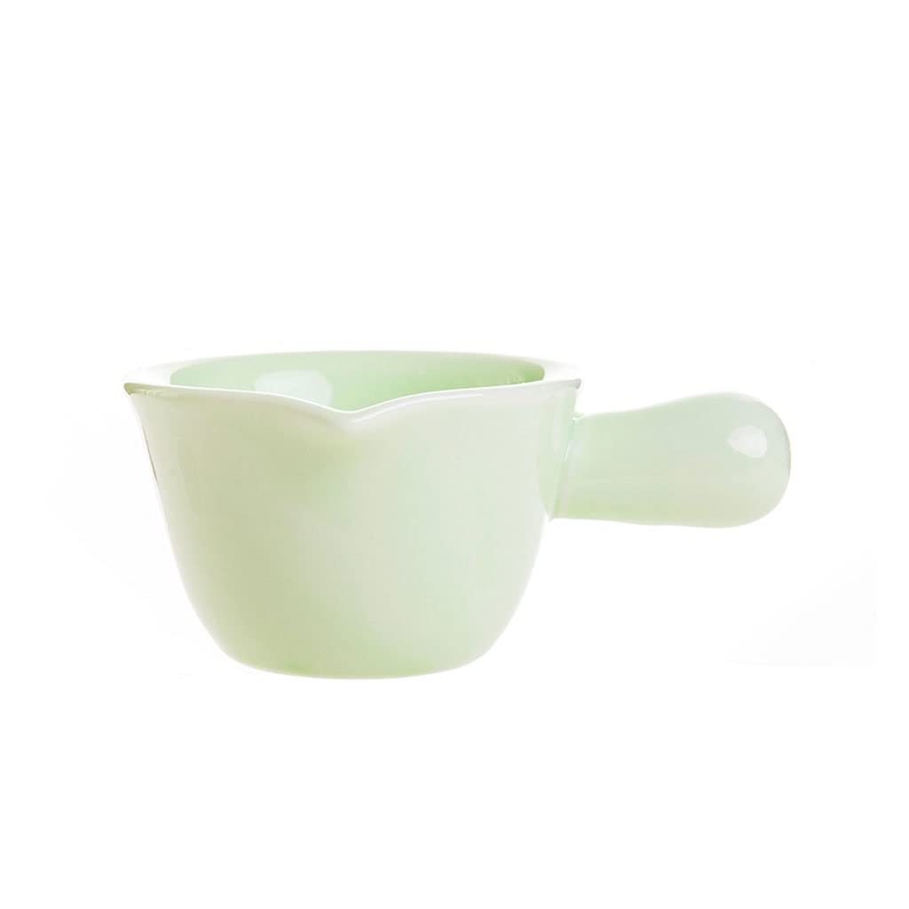 Grande Tasse à Lait avec poignée, Mini Tasse à Lait en céramique, Pot à Steak, Seau à jus, pichet à Lait, café, Tasse à Lait, Bol à Dessert, Sauce à Sauce,Green