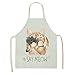1 Pz Cucina Grembiule Cartoon Carino Cute Cat Stampato Grembiuli in Cotone in Cotone Senza Maniche for Uomini Donne Strumenti for la Pulizia della casa Grembiule Cucina