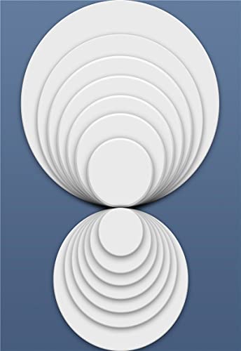 Toile mur art peinture moderne cercles abstraits salon maison 50x70