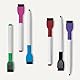 Amazon Basics Whiteboardplaner-Set, magnetisch, trocken abwischbar, für Kühlschrank, 3 Stück, 8 Marker und Tafelwischer, Weiß
