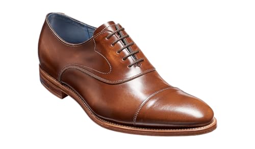 BARKER Hartley Men's Handmade Oxford Dress Shoes - Premium Calf Leather, Goodyear Welted, Hi-Shine Finish, Timeless Formal Style, Crafted in Northampton, England