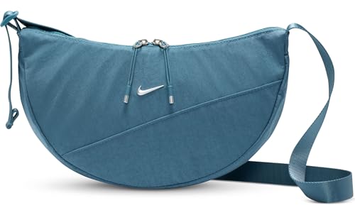 Nike Bolsa tiracolo feminina Aura Crescent, Azul esfumaçado, One Size