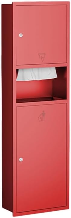 Stylish Recessed Shower Niche with Waterproof Shelves, Hand Dryer & Toilet Paper Trash Can Organizer for Bathroom, Kitchen & Bedroom Storage - Gray (34x120x15cm)