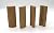 3/4" x 2 1/4" x 6" Oak Outside Radius Corner Base Block Bullnose - Fits 3/4" Radius, Trim Molding (10)