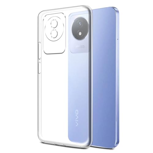 Image of COVERBLACK Rubber Silicone Back Cover for Vivo Y02 / Vivo Y02t - Transparent