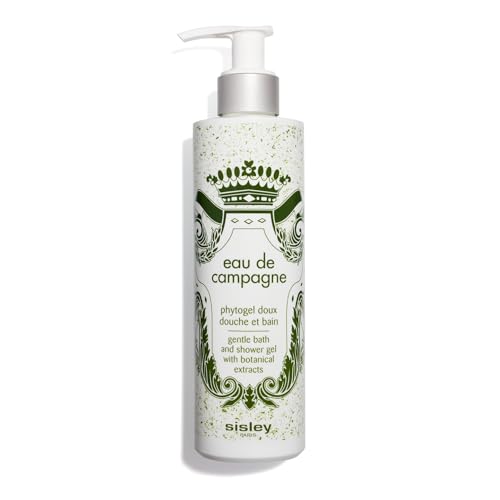 Sisley Paris Eau de Campagne Bath and Shower Gel - 250 mL - Gentle, Creamy, Foaming Body Cleanser with Botanical Extracts