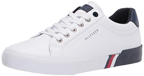 Tommy Hilfiger Men's Rafferty Sneaker, White, 11