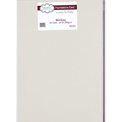 Creative Expressions A4 Mid Grey Card Pack Cover