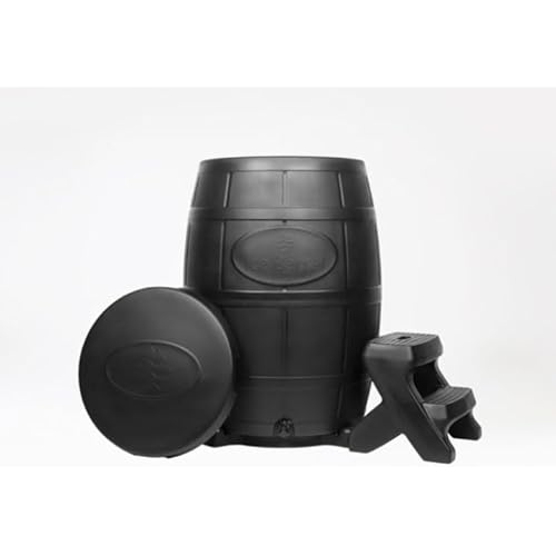 Ice Barrel Bathtub (400 Model) - Portable Freestanding Cold Therapy Tub for Athletes - Adult Ice Baths, Recovery & Training, Soaking, Stress Relief & Pain Reduction (Charcoal Black)