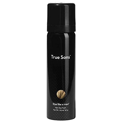 True Sons Hair Dye for Men With Instant Dye Booster Applicator for Grey Hair Color - Complete Hair Dye Kit for Natural Look - Mustache and Beard Hair Dye (1.75 oz) 4-6 Applications per Bottle (1 Bottle, Dirty Blonde)