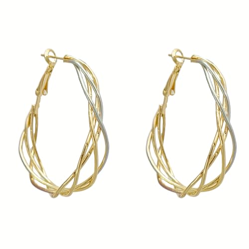 Créoles Tour Eiffel acier inoxydable doré boucles d'oreilles tendances bleues roses