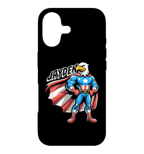 Jayden USA �C�[�O�� �����I�X�[�p�[�q�[���[ �j�̎q�p ���O Jayden �X�}�z�P�[�X iPhone 17 �p