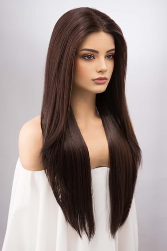 Long Natural Hair Wig for Women | Centre Parting Synthetic Hair Wig | Heat-Resistant Natural-Looking Fibers | Full Head Fashion, Cosplay & Hair Loss Wig | Includes Wig Cap & Comb