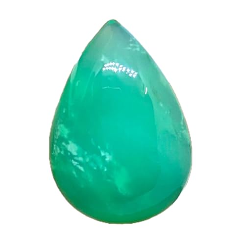 Chrysoprase naturelle poire pour fabriquer votre bague de mariage ou pendentif DIY