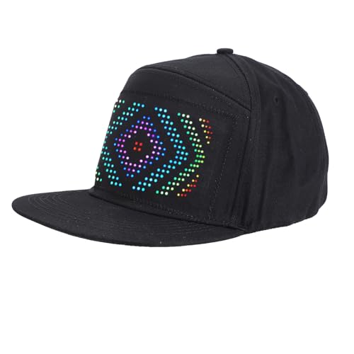 Casquette LED personnalisable avec écran interactif 16x32 connecté par application Bluetooth - 8