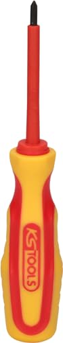 KS Tools 117.0532 Ergotorque VDE PZ Screwdriver PZ0, Multicoloured