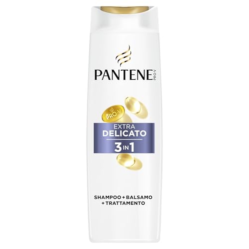 Pantene Pro-V Gentle Shampoo, Balsamo E Trattamento 3 In 1 250 Ml Per Capelli Deboli E Fragili, Arricchisce I Capelli Con Nutrienti Per Rafforzarli, S