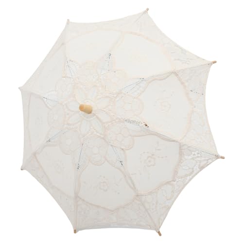 Parapluie en dentelle blanc résistant pour réussir vos photos de mariage sans reflets