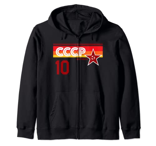 USSR / CCCP - Maglia da calcio Felpa con Cappuccio
