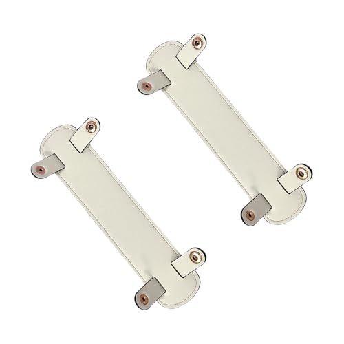 Image of 2 Pack Leather Purse Shoulder Strap Pads for Pressure Relief, Detachable Bag Handle Wrap Cover