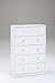 Tvilum Portland 5 Drawer Chest - White