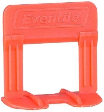 Eventile Tile Leveling System Spacer Clip 300 Pieces,1.5mm (Red)