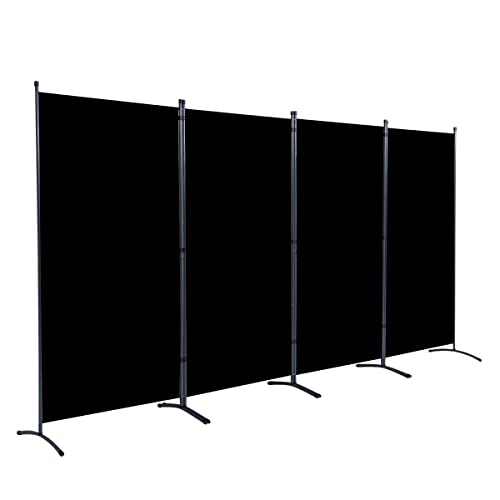 room dividers 4 panel - JVVMNJLK Indoor Room Divider, Portable Office Divider, Convenient Movable (4-Panel), Folding Partition Privacy Screen for Bedroom,Dining Room, Study,136