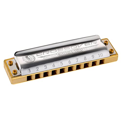 Hohner M2009BX Marine Band Crossover Harmonica, Key of F Sharp - Les Beatles, Paul McCartney, John Lennon, RIngo Starr, George Harrison Hohner M2009BX Marine Band Crossover Harmonica, Key of F Sharp